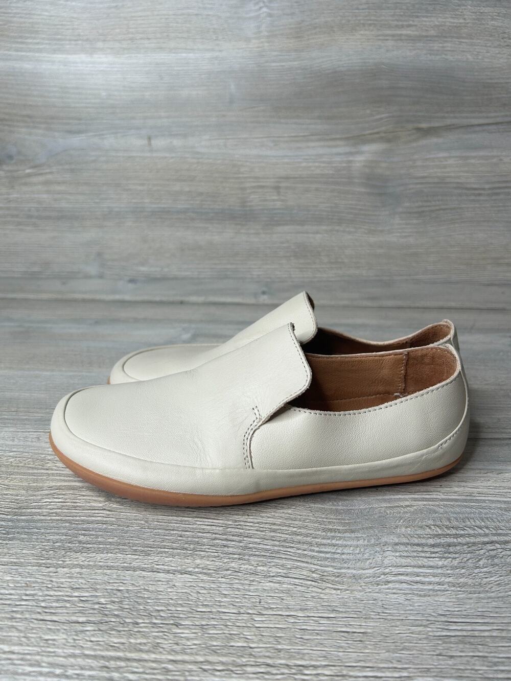 Vivobarefoot Women's Shoes Opanka II Loafer Flat White Leather Size 35